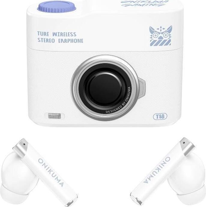 Produktbild Onikuma T18 Bluetooth In-Ear Earphones White (18 h, Kabellos)