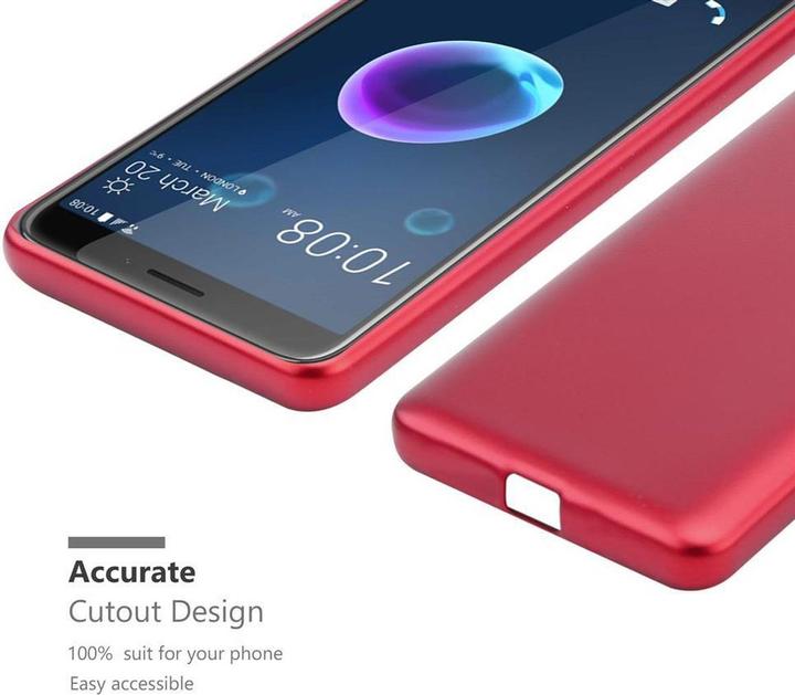 Image du produit Cadorabo Couverture métallique mate TPU (HTC Desire 12)
