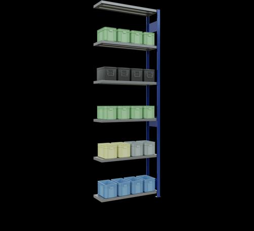 Image du produit Schulte Lagertechnik Système enfichable Élément suivant MULTIplus250 avec traverse de longueur