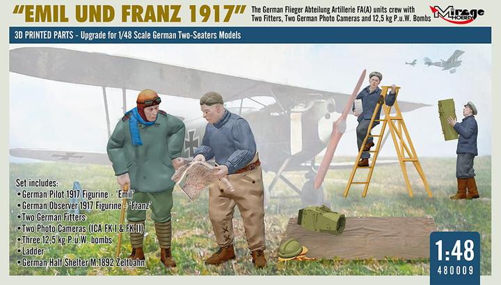Image du produit Mirage Hobby WWI German FA(A) Units Crew 'Emil und Franz 1917' w/Equipment