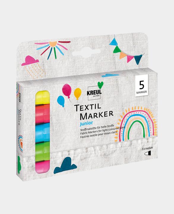 Actual product image Kreul Textile Marker Junior (Multinational, 4 mm, 5 x)