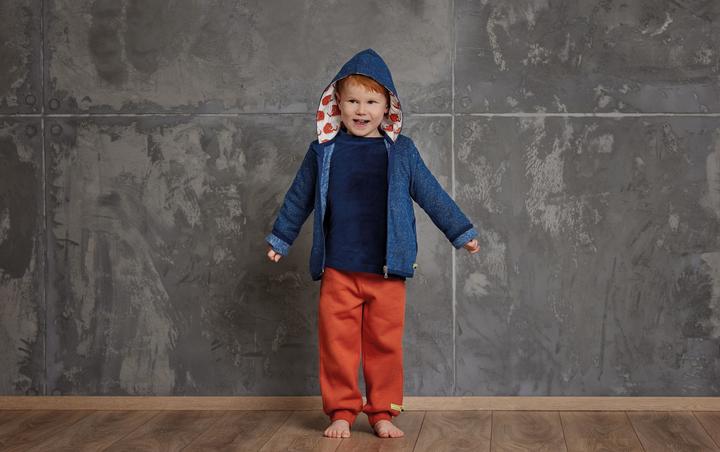 Produktbild loud + proud Jacke Wollfleece Ultramarin (74)