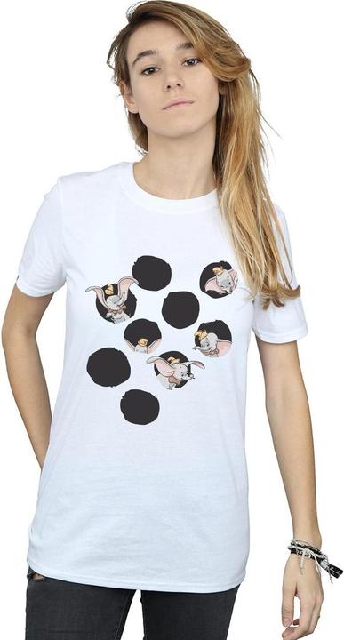 Actual product image Disney Womens/Ladies Dumbo Peekaboo Cotton Boyfriend T-Shirt (3XL)