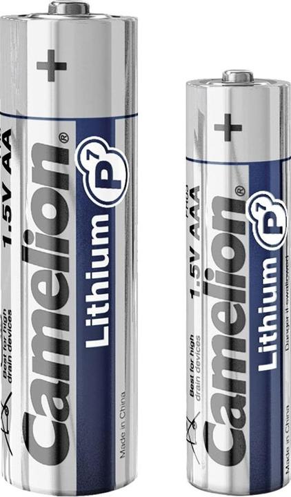 Immagine prodotto Camelion 19000203 - Pile al litio P7 AAA / FR03, 2 pezzi, capacità 1100 mAh, potente Ei (2 pz., AAA, 1050 mAh)