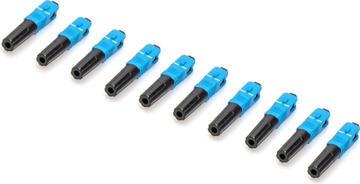 Image du produit Digitus Fiche de terrain fibre optique SC/UPC 10pcs Fast Connector (0.06 m)