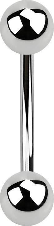 Immagine prodotto Star Piercing Micro Banana argento con due palline (Acciaio chirurgico 316L)