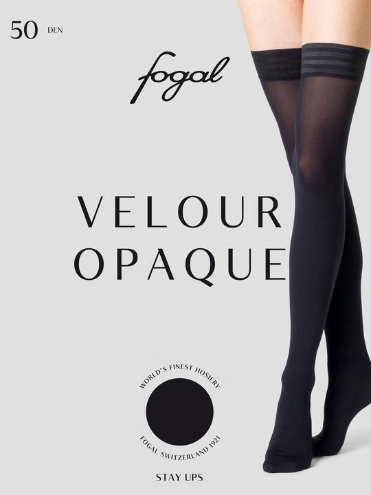 Image du produit Fogal Velour Opaque Bas jarretières, couleur 5005 noir, taille 36-38 (50 DEN, 36 - 38)