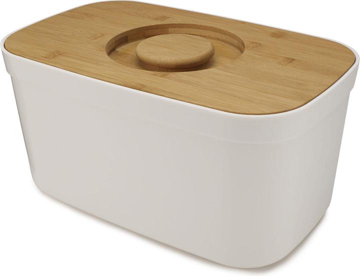 Actual product image Joseph Joseph Bread box polypropylene/bamboo, white, 37x18x22 cm
