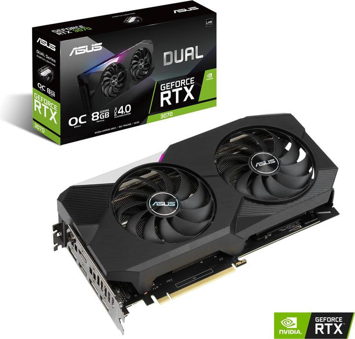 Produktbild ASUS GeForce DUAL RTX 3070 O8G V2 (8 GB)