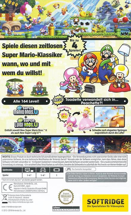 Actual product image Nintendo New Super Mario Bros. U Deluxe (Switch, DE)