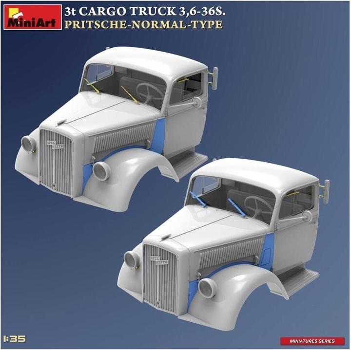 Actual product image 1:35 3t Cargo Truck 3,6-36S Platform Wagon
