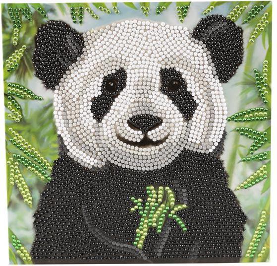 Produktbild Craft Buddy Baby Panda, Karte 18x18cm Crystal Art