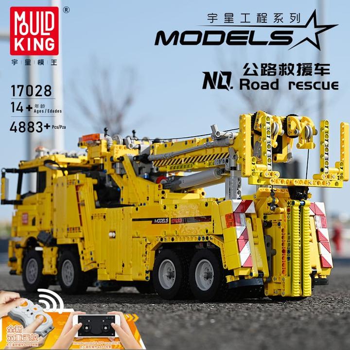 Produktbild Mould King Feuerwehr Abschleppfahrzeug
