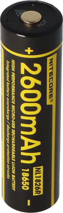 Immagine prodotto Nitecore 18650 USB Akku 2600mAh NL1826r