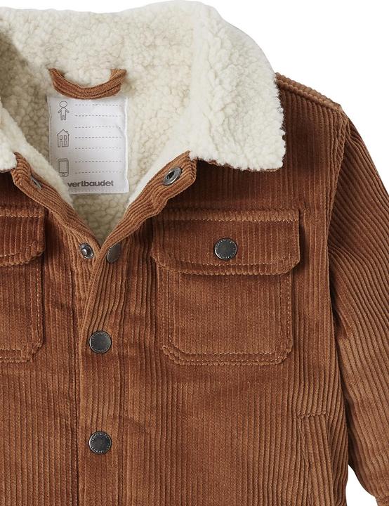 Image du produit Vertbaudet Veste chaude en velours côtelé pour bébé avec polyester recyclé (68)