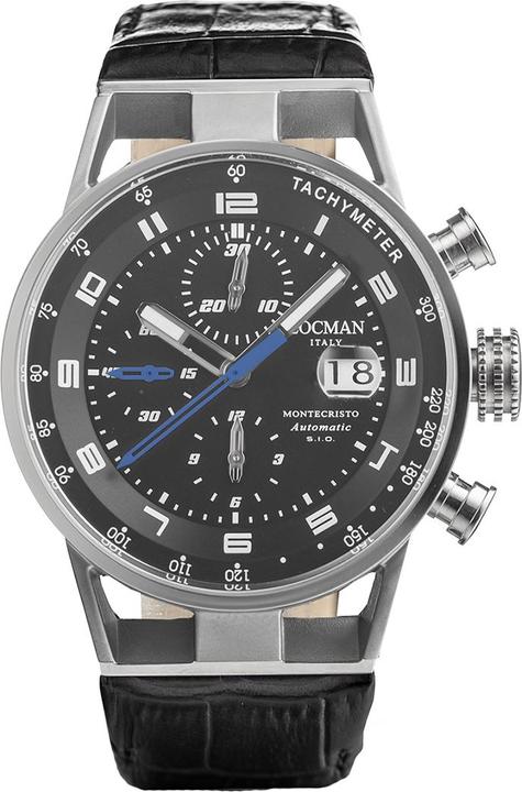 Immagine prodotto Locman Italia Orologio da uomo Montecristo Automatic Black 44 mm Ref. 051 (Orologio da polso analogico, 44 mm)