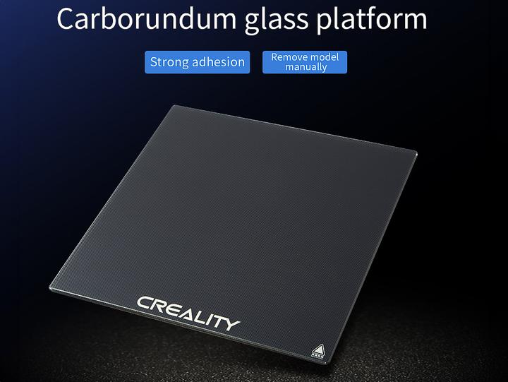 Actual product image Creality Lastra di vetro al carbonio 235 x 235 mm (Printing bed)