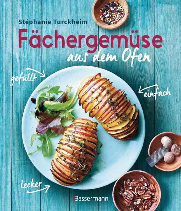 Actual product image Fächergemüse (Hasselbackgemüse) aus dem Ofen – einfach, lecker, gefüllt. Rezepte, die selbst harte (German, Stéphanie de Turckheim, 2019)