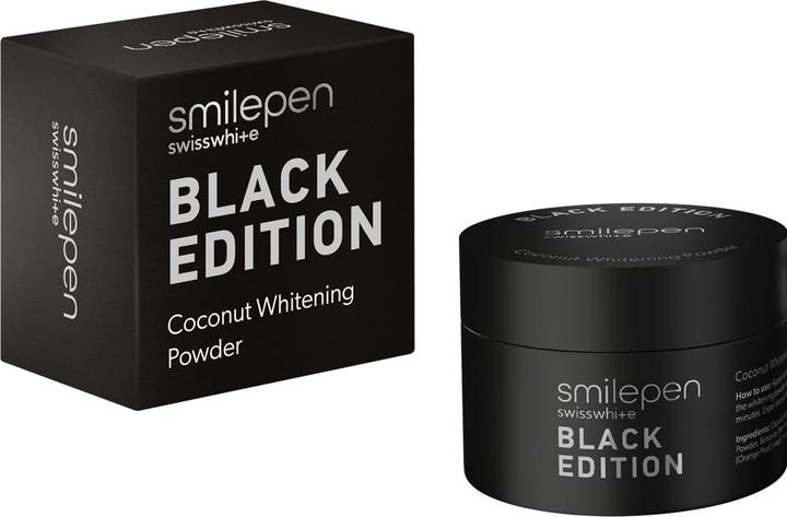 Immagine prodotto SmilePen Polvere per i denti Edizione Nera Carbone di cocco (30 ml, Talco)