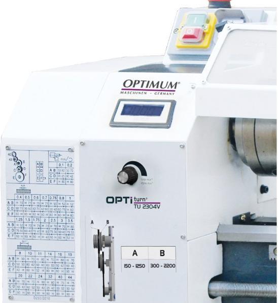 Produktbild Optimum Stürmer - Drehmaschine OPTIturn TU 2304V