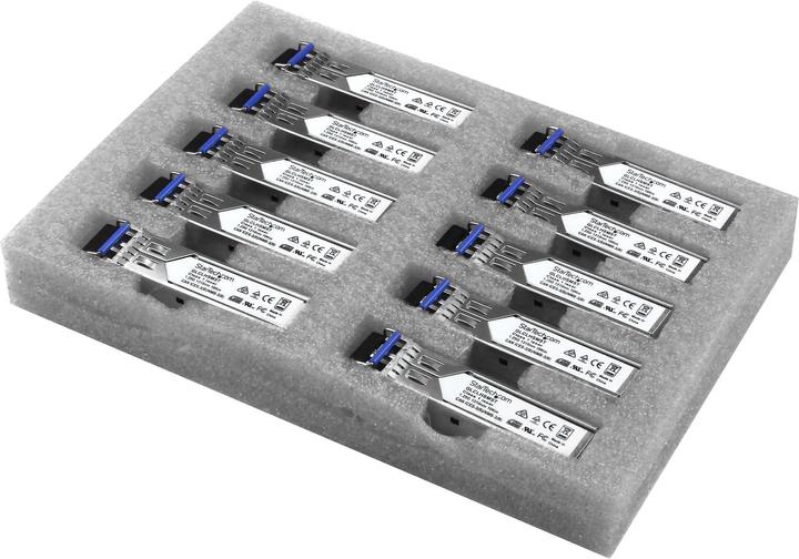 Produktbild StarTech Gigabit LWL SFP Transceiver Modul - Cisco GLC-LH-SM kompatibel - SM/MM LC - 550m - Mini GBIC 10er...