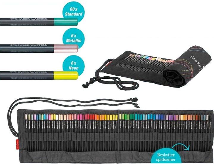 Productafbeelding Faber-Castell Farbstiftetui 72ST Stiftrolle (Veelkleurig, 72 x)