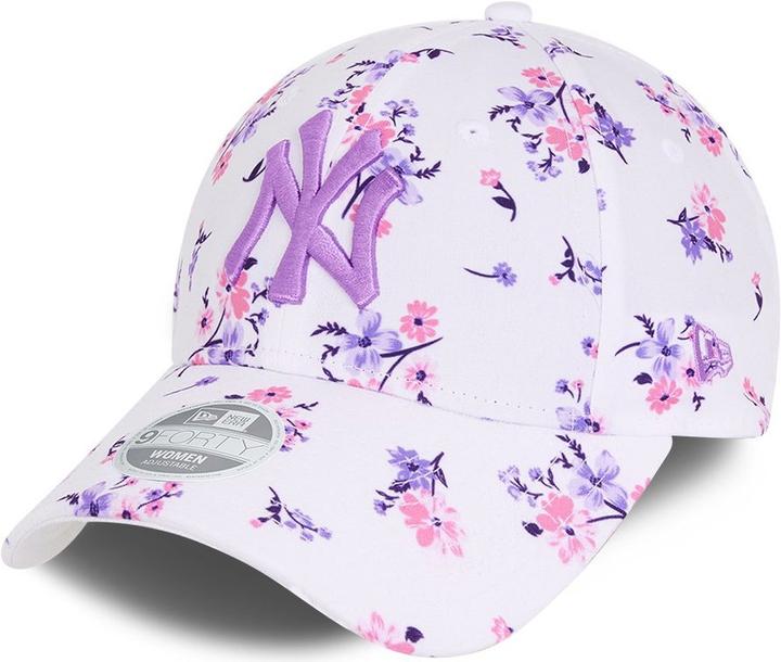 New Era 9Forty Damen Cap - Floral New York Yankees Weiss