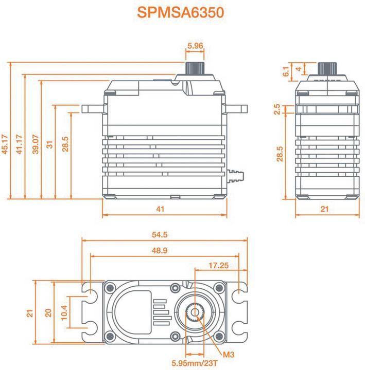 Actual product image a6350 ultra torque / high speed brushless hv servo