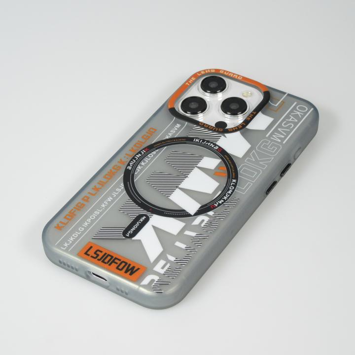 Produktbild PhoneLook Hülle MWK Cyber Grid Silikon mit MagSafe (Apple iPhone 15 Pro)