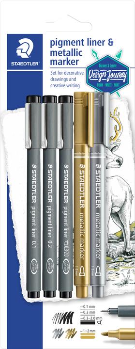 Immagine prodotto Staedtler fodera a pigmenti 308 Fineliner (0.30 mm, 5 x)