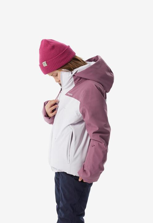 Image du produit Wedze Veste de ski enfants matelassée chaude imperméable - Piste 500 rose (128)