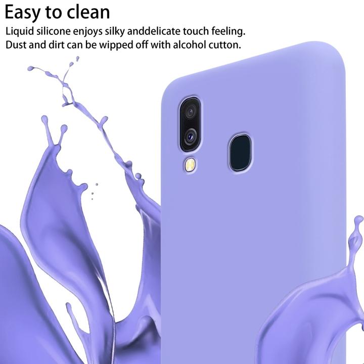 Actual product image Cadorabo TPU Cover Mobile Phone Chain Liquid (Samsung Galaxy A40)