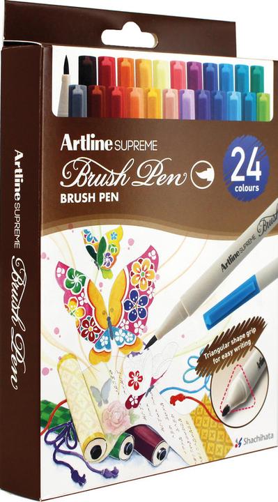 Image du produit Artline Feutre pinceau Brush Pen Supreme (Trié, 24 x)