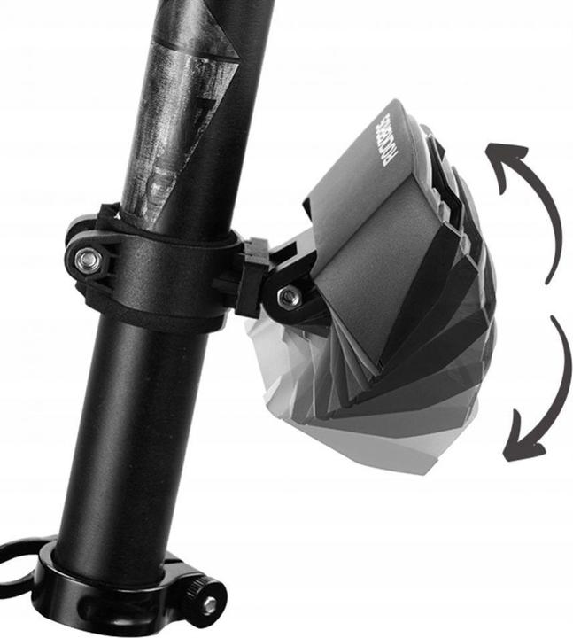 Actual product image Rockbros LKWD-R1 rear bicycle light with laser and remote control + micro USB cable - USB-A - black