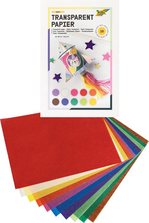 Image du produit Folia Papier transparent (42 g/m², 10 x)