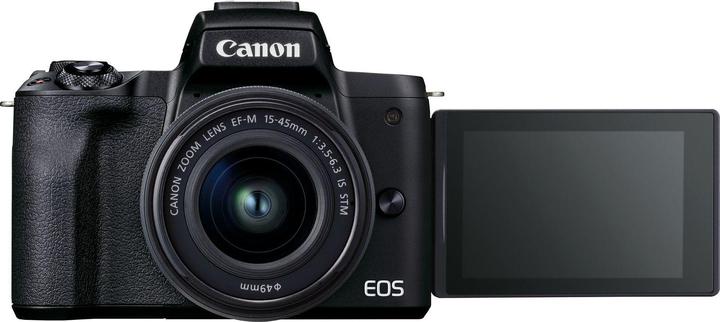 Produktbild Canon EOS M50 Mark II + EF-M 15-45mm f/3.5-6.3 IS STM (15 - 45 mm, 24.10 Mpx, APS-C / DX)