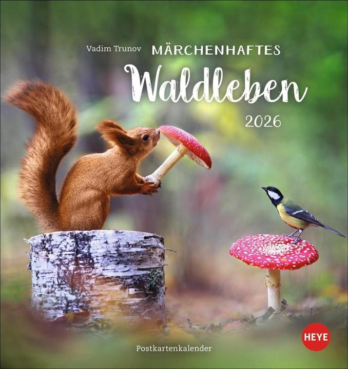 Immagine prodotto Vadim Trunov: Märchenhaftes Waldleben Postkartenkalender 2026 (16 x 17 cm, Tedesco)