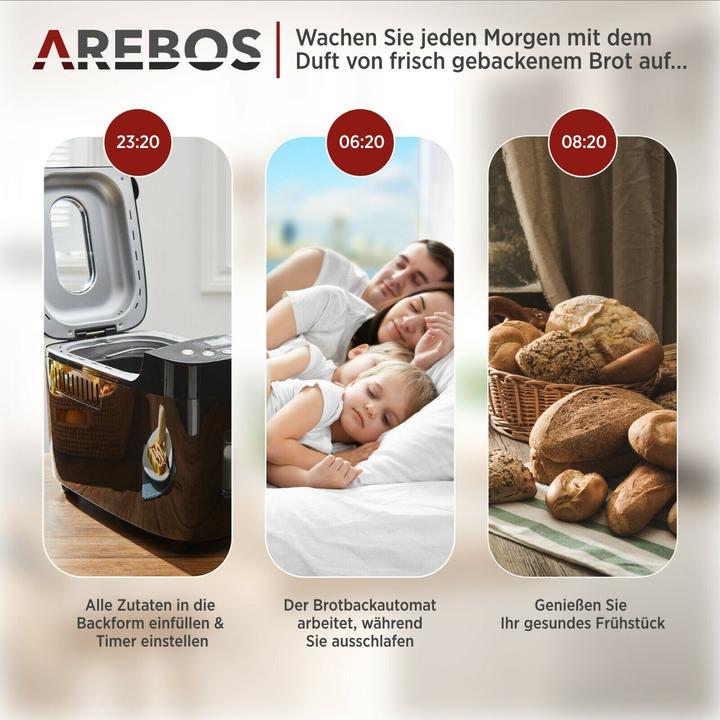 Actual product image Arebos Breadmaker
