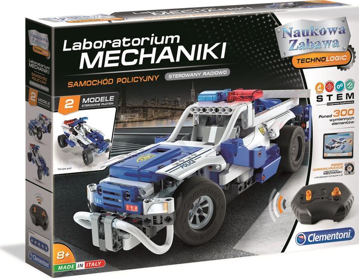 Actual product image Clementoni Science Kit Police RC Car