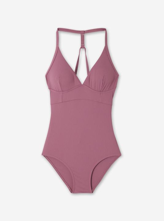 Image du produit Olaian Maillot de bain 1 pièce texturé surf Femme - Bea violet rosewood (40, 42)