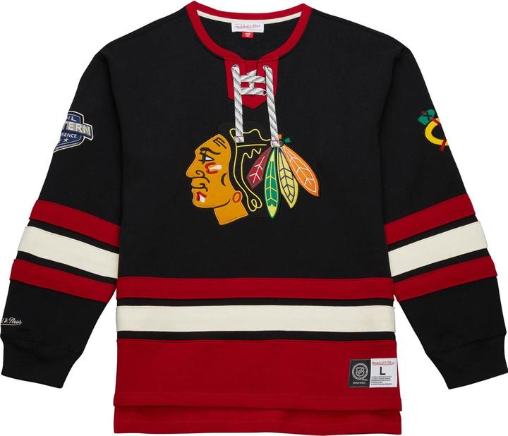 Produktbild Mitchell & Ness M&N Chicago Blackhawks NHL Lace-Up Heritage Hoody - S (S)
