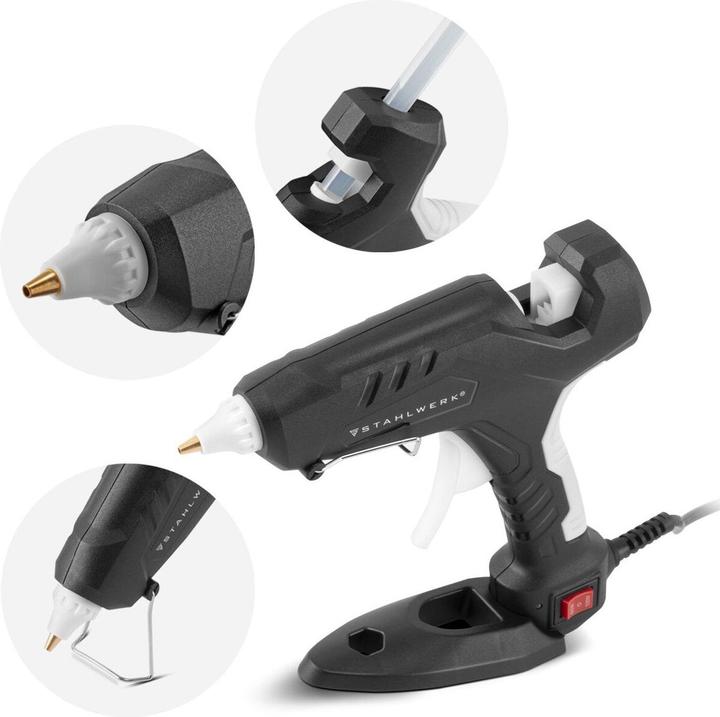 Immagine prodotto Stahlwerk Pistola per colla a caldo HKP-100DT ST con valvola di non ritorno e 100 watt