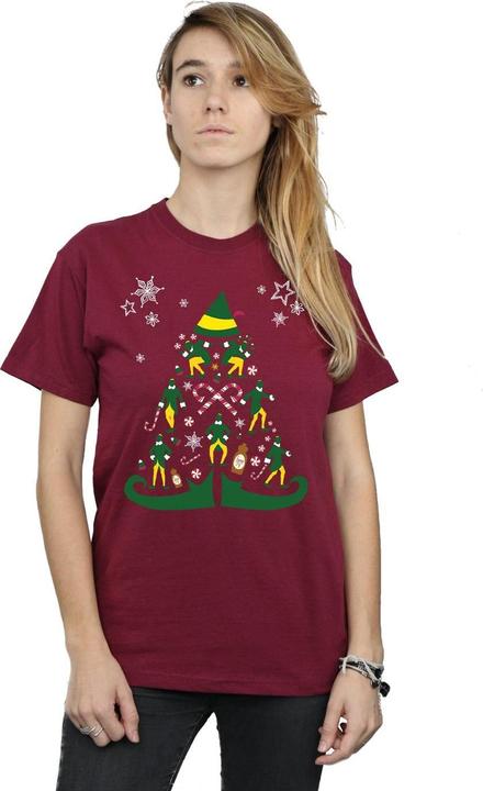 Immagine prodotto Elf Christmas Tree Maglietta Ampia Donna (XXL)
