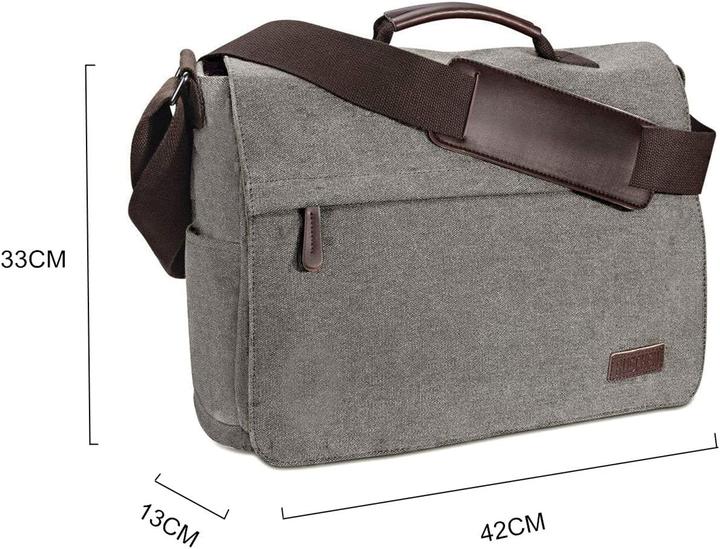 Actual product image Ruschen Men's Canvas Tote Bag (15.60")