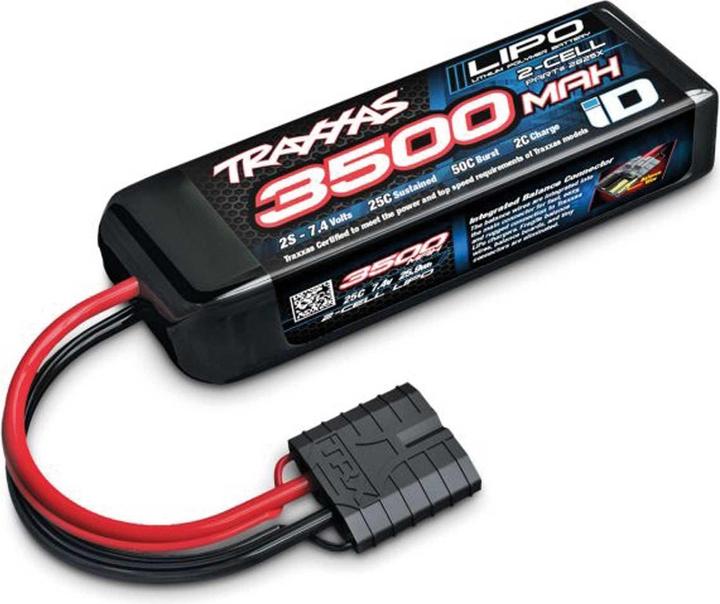 Actual product image Traxxas LiPo Power Cell 3500mAh 7,4V 2s 25C mit ID-Stecker (L110xB35xH22mm) (7.40 V, 3500 mAh)