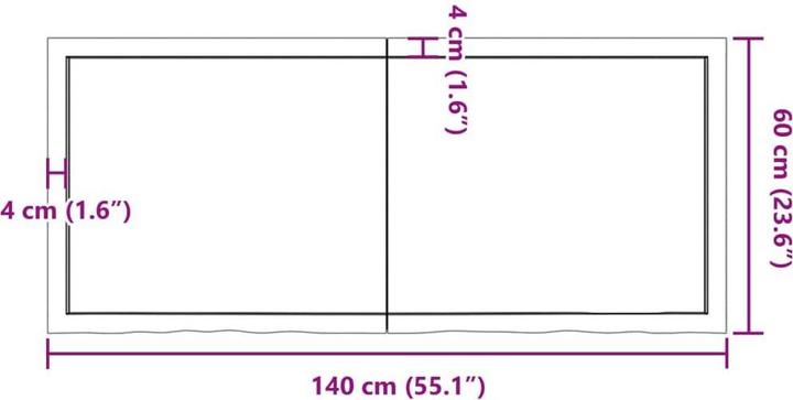 Actual product image VidaXL Emerald (140 x 60 x 6 cm)