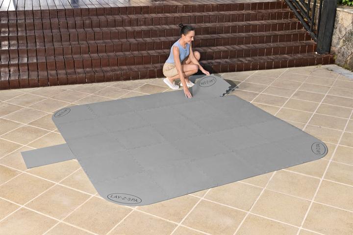 Actual product image Bestway Lay-Z-Spa Xtras floor protection tile set
