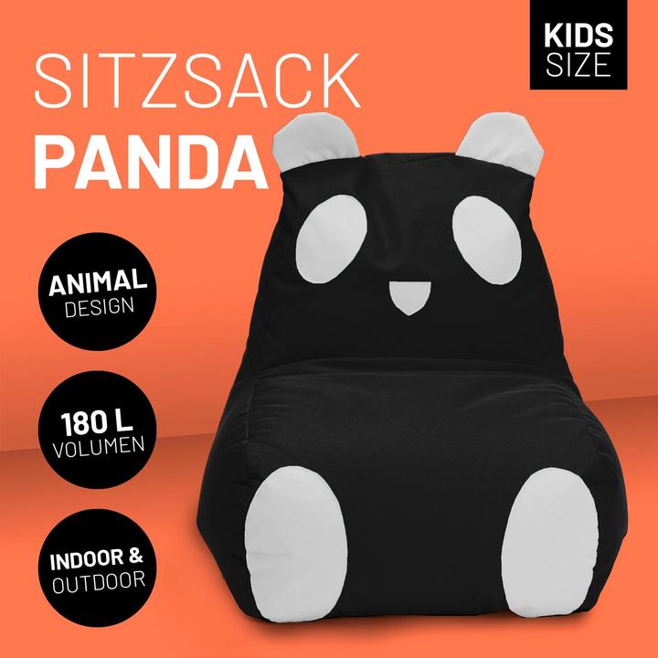 Produktbild Lumaland Sitzsack Panda 180 L, 75 x 65 cm