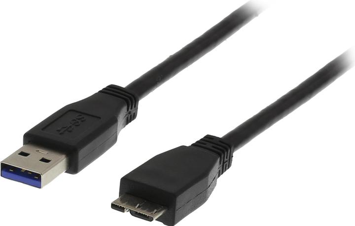 Deltaco Cavo USB 3.0, tipo A hane - tipo Micro B hane, 0,5m, svart (0.50 m, USB 3.2 Gen 1)