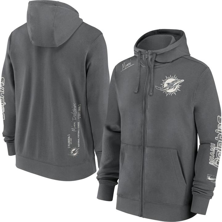 Image du produit Nike Miami Dolphins Full-Zip Fleece Hoodie L (L)